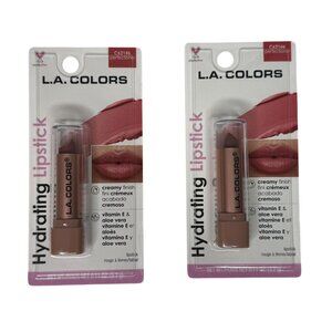 LA Colors Hydrating Lipstick 2 Pack Perfectionist Nude Creamy Finish